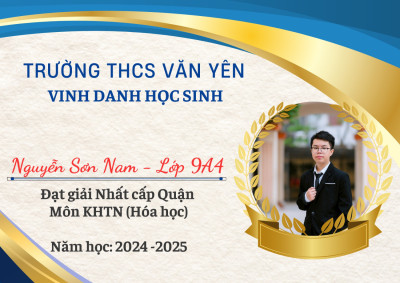 Vinh danh học sinh giỏi Văn Yên